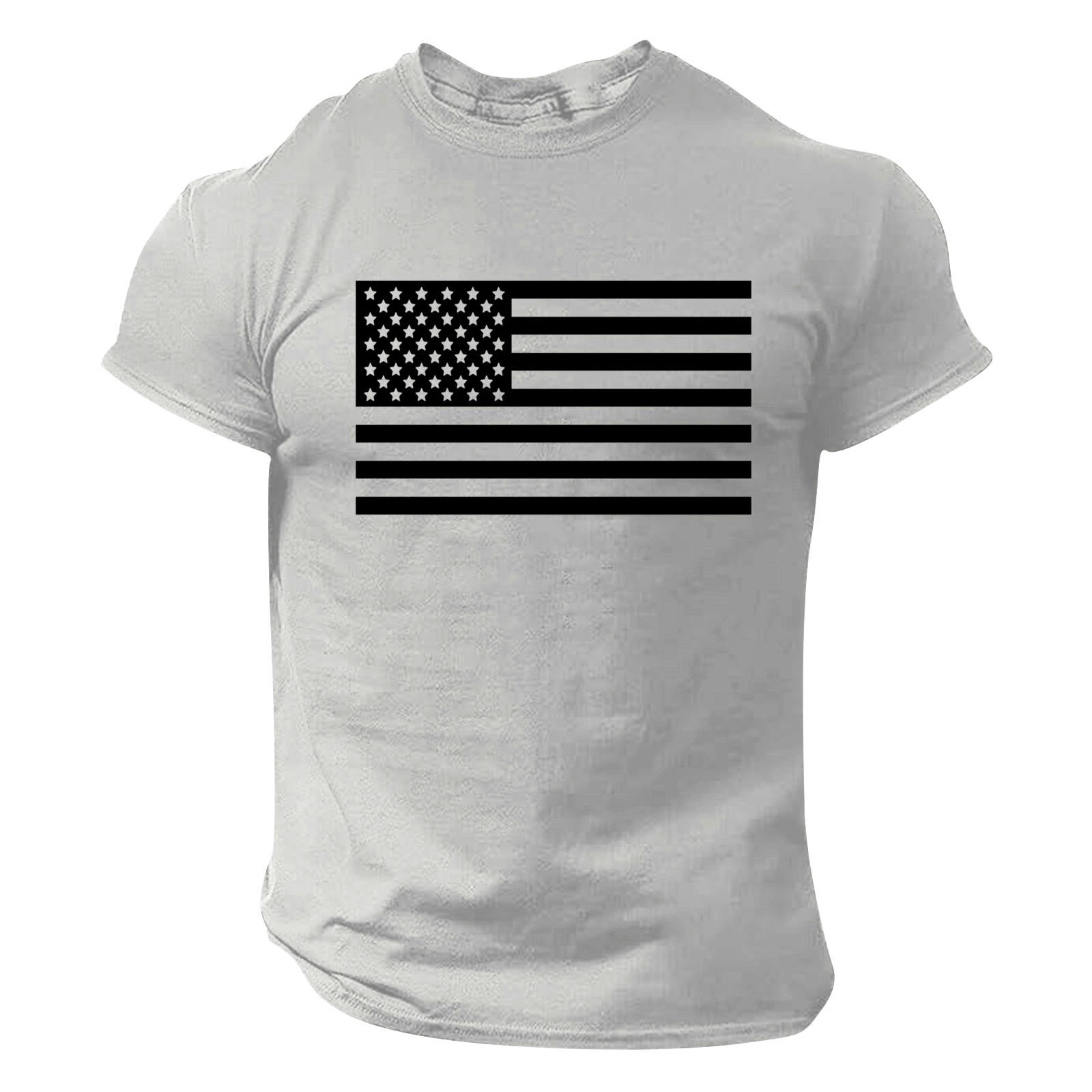 American Flag Shirt America Flag Patriotic Shirts Printing Casual Tee ...