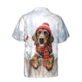 thumbnail image 2 of Playful German Shorthaired Pointer Welcomes Winter Snowy Day with Cardinal Bird Hawaiian Shirt Breathable Summer Unisex Merch GSP Lover Dog Gift - 2017, 2 of 6