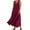 Dark Purple, variant on Summer Dresses for Women Linen Solid Color Round Neck Sleeveless Pocket Casual Maxi Dress Activewear,Red,XXL