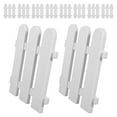 thumbnail image 3 of Miangastore Garden Border Fence Plastic 10Set 7.9X6.7X0.8In Small Pointed Pattern, 3 of 8