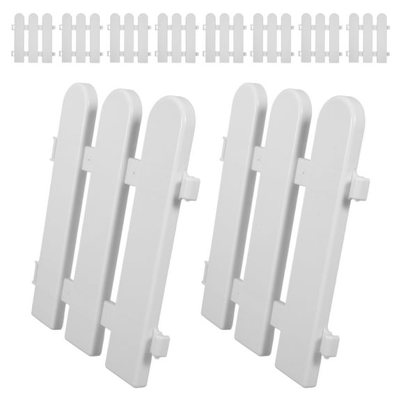 Worgeous 10Pcs Garden Fence for Grass Lawn Flowerbeds Plant Borders and Landscape Path