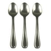 Mainstays Fleetline Stainless Steel Dinner Spoon,3-Piece Set, Silver