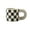 Black chessboard, variant on ZDM Ceramic mug milk coffee breakfast mug cup with fat big ear handle no plate