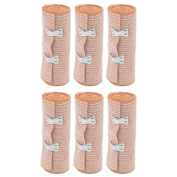 6x Elastic Bandages 4" width Body Wrap Support Sports Foot Ankle Wrist First Aid