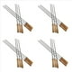 thumbnail image 1 of Brochetas de Acero Inoxidable BBQ Kebab con Manejars de Madera Palitos de Broche de Metal Reutilizables Planos con Bolsa de Almacenamiento 24 Piezas, 1 of 5