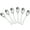 silvery, variant on Nvzi Tableware Spoons, 6-Pack Stainless Steel Spoons 4.95in,Silvery - Teaspoon for Coffee,Premium Spoons Silverware,Durable Teaspoons for Daily Use, Ideal Spoons for Coffee,Desserts