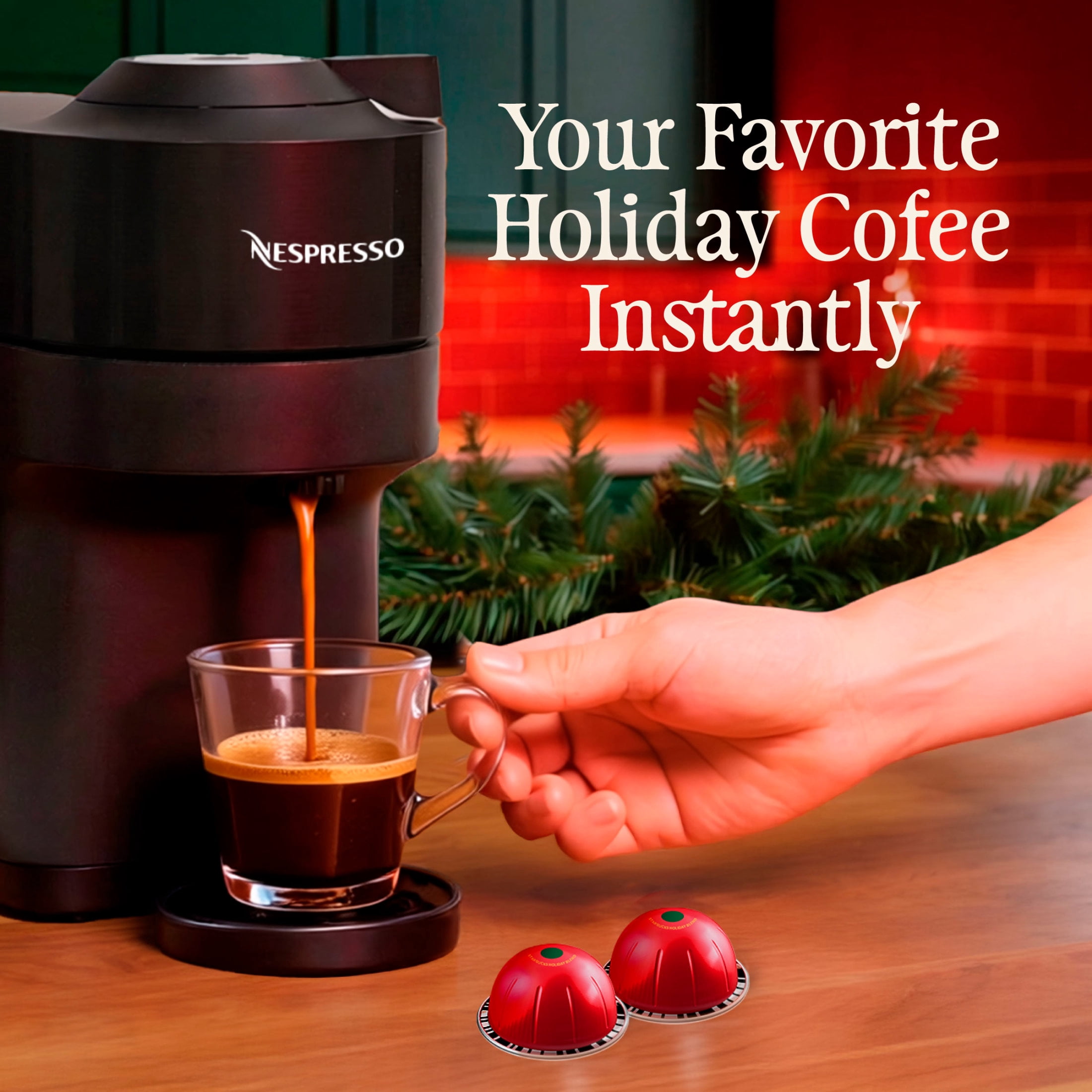 Starbucks Holiday Blend for Nespresso Vertuo, 100% Arabica Coffee