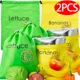 thumbnail image 2 of 1/2 bolsa reutilizable para conservación de alimentos con forma de plátano, bolsa para almacenar frutas y verduras, bolsa de compras aislada y a prueba de golpes, 2 of 5