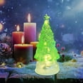 thumbnail image 5 of DAMAI Small Christmas Tree White Plastic Tree with LED Lights Small Bell 5 Inch Tabletop Christmas Tree Vintage Christmas Decoration Battery Operated, 5 of 7