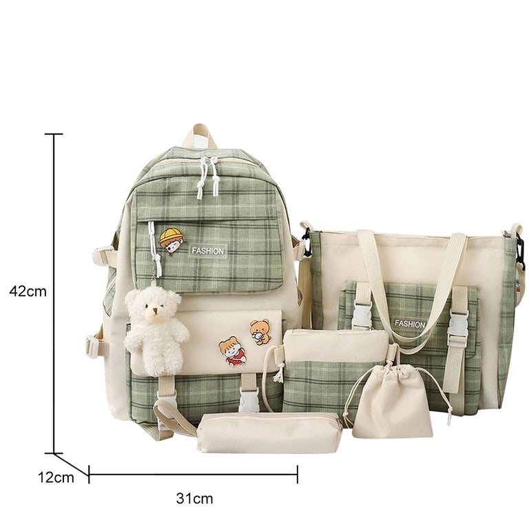 Waterproof Plaid Large Opening Backpack Waterproof Plaid Large Opening Backpack, Perfect Gift for  main image 2