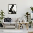 thumbnail image 5 of Stupell Industries Bold Black Shapes Curved Stripe Abstract Painting Graphic Art Luster Gray Floating Framed Canvas Print Wall Art, Design by Brandon Wong, 5 of 5