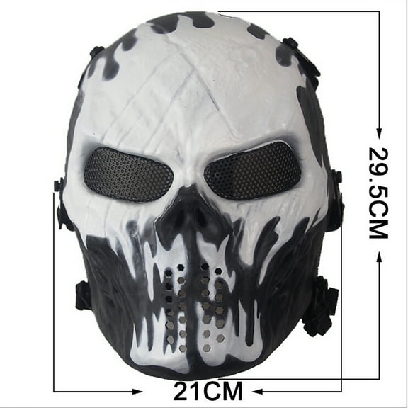 1PCS Outdoor Airsoft Paintball Tactical Full Face Protection Skull Mask Skeleton Army TAPDRA Spare Part