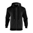 thumbnail image 6 of Bainana Zip Up Hoodies For Mens Long Sleeve Soft Zipper Hoody Solid Color Hooded Shirts Party Wear Fall Outfit Size M, 6 of 7