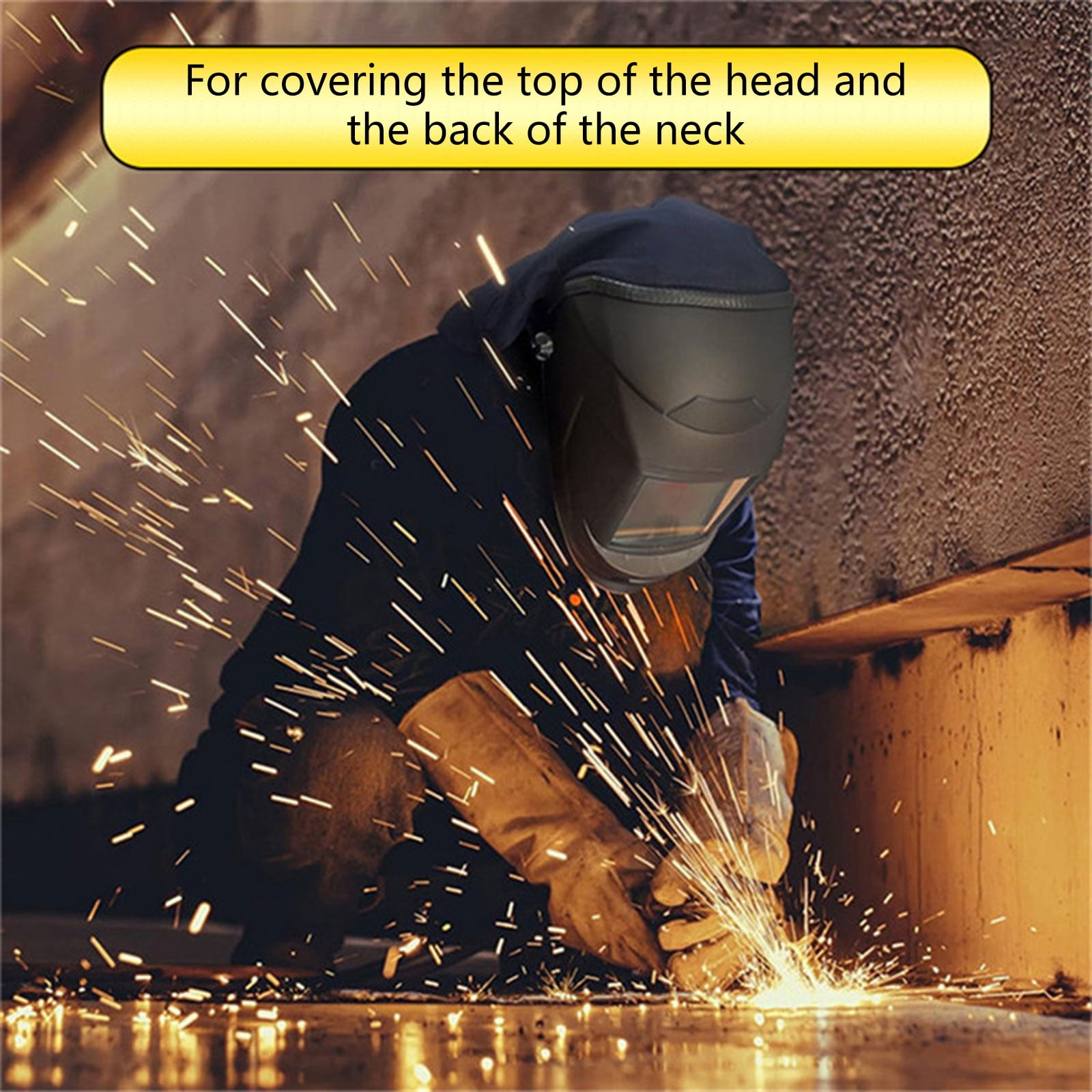 Welding Helmets Protective Covers With Detachable Bib High Durability Fabric Generic Fit Most Helmets Lightweight
