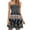 Black, variant on Summer Dress Women's Bohemian Style Strapless Elastic Band Dress Without Sleeves Strapless Bra Fashionable Floral Print Dress