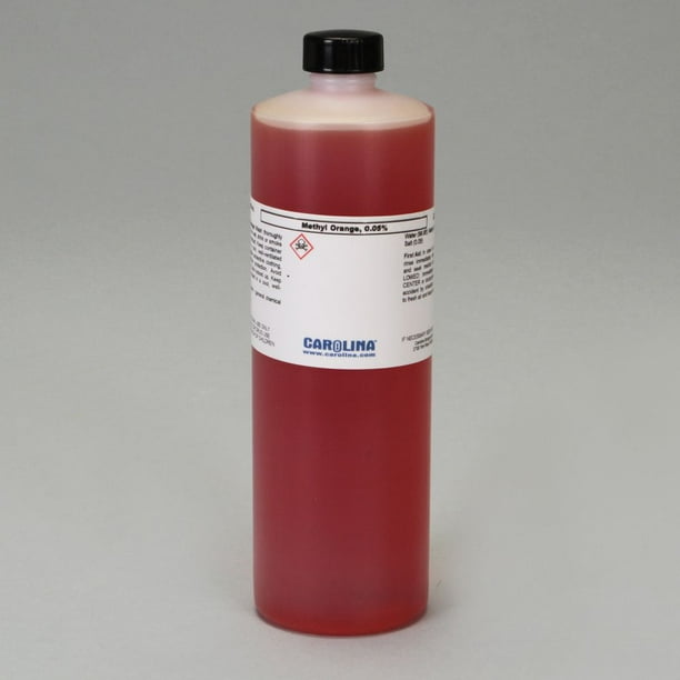 Methyl Orange, Indicator, Sodium Salt, 0.05 Aqueous, Laboratory Grade