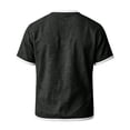 thumbnail image 5 of CCRFTGI Mens Shirts Big and Tall Short Sleeve Crew Neck T-Shirts Summer Athletic Lightweight Tee Shirts for Men with Pocket Black L, 5 of 7