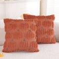 thumbnail image 2 of Feltree Halloween Pumpkin Throw Pillow Cover 17.7x17.7 Inch, Soft Polyester Decorative Pillowcase with Hidden Zipper, Machine Washable for Sofa Bed Patio Halloween Home Decor, 2 of 8