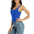 thumbnail image 4 of Débardeur pour Femme avec Soutien-Gorge Intégré, Camisole à Larges Bretelles Ajustables, Tricot de Coton, 4 of 6