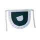 thumbnail image 5 of Matsuzay Delantal de poliéster color sólido cocina moderna lindo café casa traje camarera medio delantal cintura babero con bolsillo verde Verde 2piezas, 5 of 6