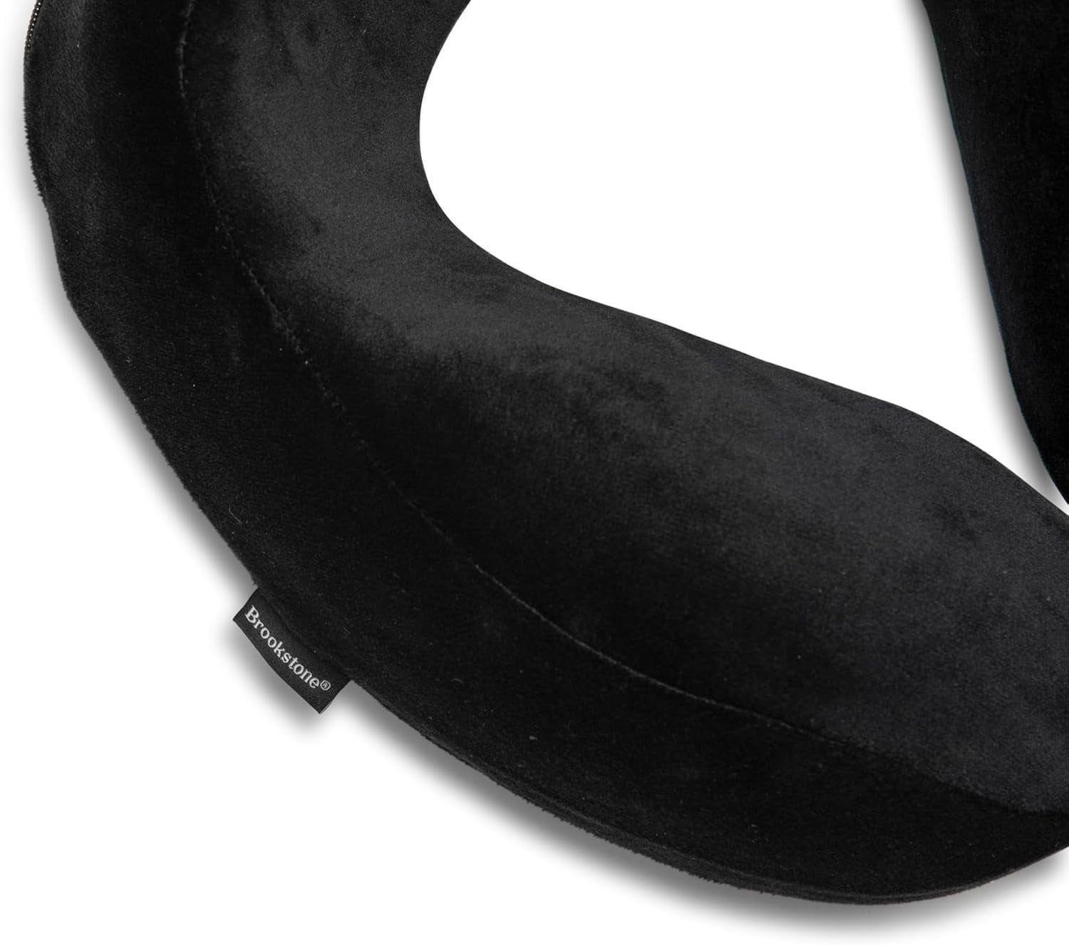 Brookstone Contoured Memory Foam Travel Pillow, Good Sleeping with Washable Cover  (图3)