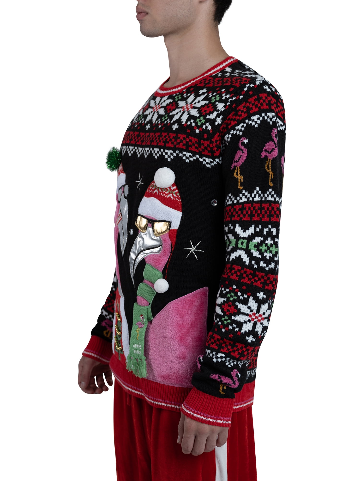 Holiday Time Men's u0026 Big Men's Ugly Christmas Sweater, Sizes S-3XL -  Walmart.com