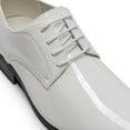 thumbnail image 4 of BURUDANI Men's Faux Patent Leather Tuxedo Dress Shoes Classic Lace-up Formal Oxford, 4 of 8