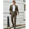 thumbnail image 2 of COOFANDY Men Suits Classic Fit 2 Piece Suit Set One Button Casual Blazer Wedding Bussiness Suit Separates, 2 of 6