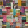 thumbnail image 1 of Ahgly Company Indoor Square Contemporary Chestnut Brown Patchwork Area Rugs, 4' Square, 1 of 6