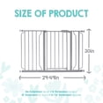 thumbnail image 4 of Regalo Easy Step® 49-Inch Extra Wide Baby Gate, Includes 4-Inch and 12-Inch Extension Kit, 4 Pack of Pressure Mount Kit, and 4 Pack of Wall Mount Kit, 4 of 14