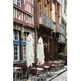 thumbnail image 2 of Anonymous 13x18 White Modern Wood Framed Museum Art Print Titled - Cafe in Provence, 2 of 4