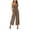 Khaki, variant on QATAINLAV Women's Casual Loose Overalls 2025 Summer Sleeveless Wide Leg Pant Rompers Pleated Elastic Waist One Piece Jumpsuits with Pockets Green S