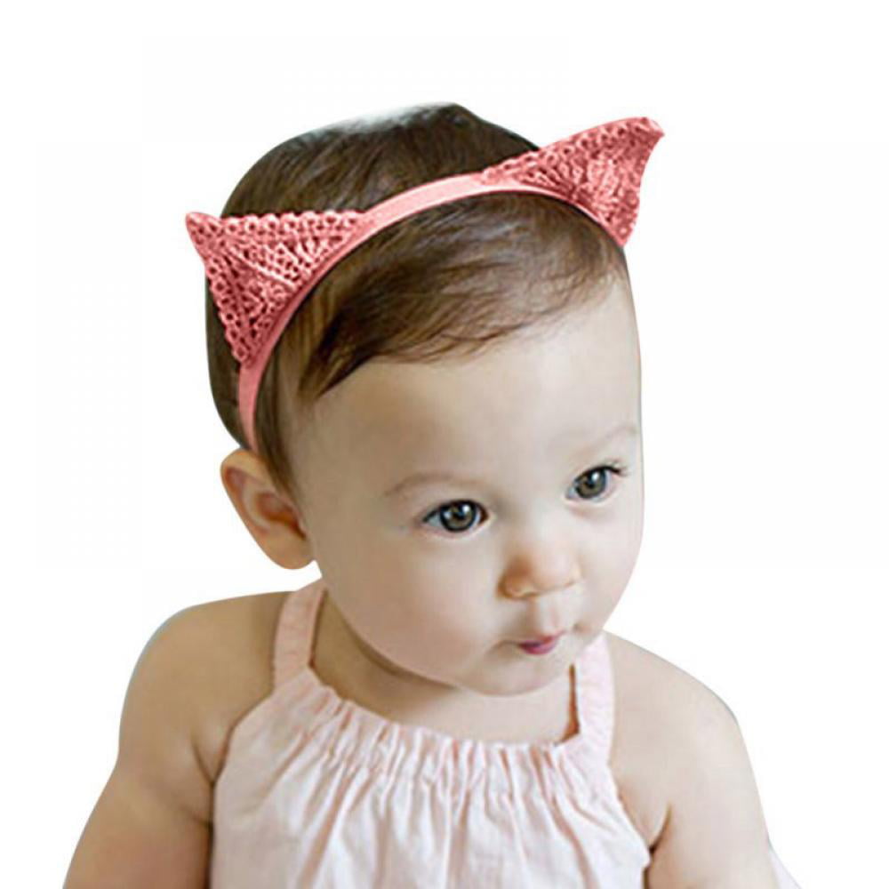 1 Pc Cute Ears Headband for Girls Hairbands Children Jelly Bows Hair Accessories 