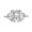White, variant on 8ct Zircon Eternity Wedding Rings for Women Cushion Cut 10*10mm Zircon Women Engagement Rings S925 Sterling Silver Rings for Women Stylish Hypoallergenic Personalized Promise Rings