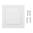 thumbnail image 2 of Dual Door Dryer Vent Cover Dryer Exhaust Vent Cover Home Dryer Vent Cover Abs Dryer Vent Cover Dual Door Dryer Vent Cover ABS Outdoor Dryer Exhaust Vent Cover With 4 Screws For 4, 2 of 8