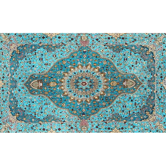 Ahgly Company Indoor Rectangle Traditional Gray Medallion Area Rugs, 8' x 12'