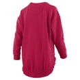 thumbnail image 3 of Women's Pressbox  Cardinal Arkansas Razorbacks Melange Poncho Vintage Fleece Long Sleeve Pullover Sweatshirt, 3 of 3