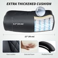 thumbnail image 4 of Black PU Leather Office Chair with Spring Cushion | Adjustable Height Computer Desk Chair for Home & Office - 48.4" High Back, 4 of 7