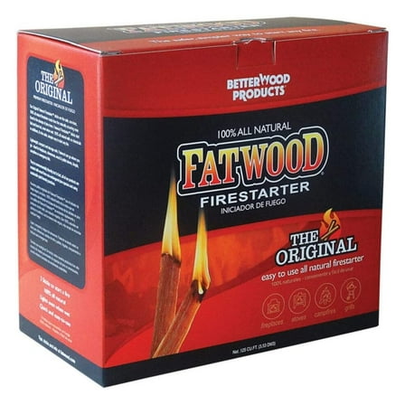 FATWOOD Wood Products Int'l 9987 Firestarter.125 Cu. Ft, 5-Lbs. - Quantity 44