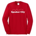thumbnail image 2 of Old School Speaker City Movie Pop Culture Mens Long Sleeve Shirt, Red, 3XL, 2 of 3