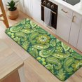 thumbnail image 5 of Green Pioneer Flower and Paisley Pattern Kitchen Rug Mat,Kitchen Runner Rugs Non Skid Washable,Decorative Kitchen Floor Mats for Kitchen,Sink,Laundry,17"x47.2", 5 of 7