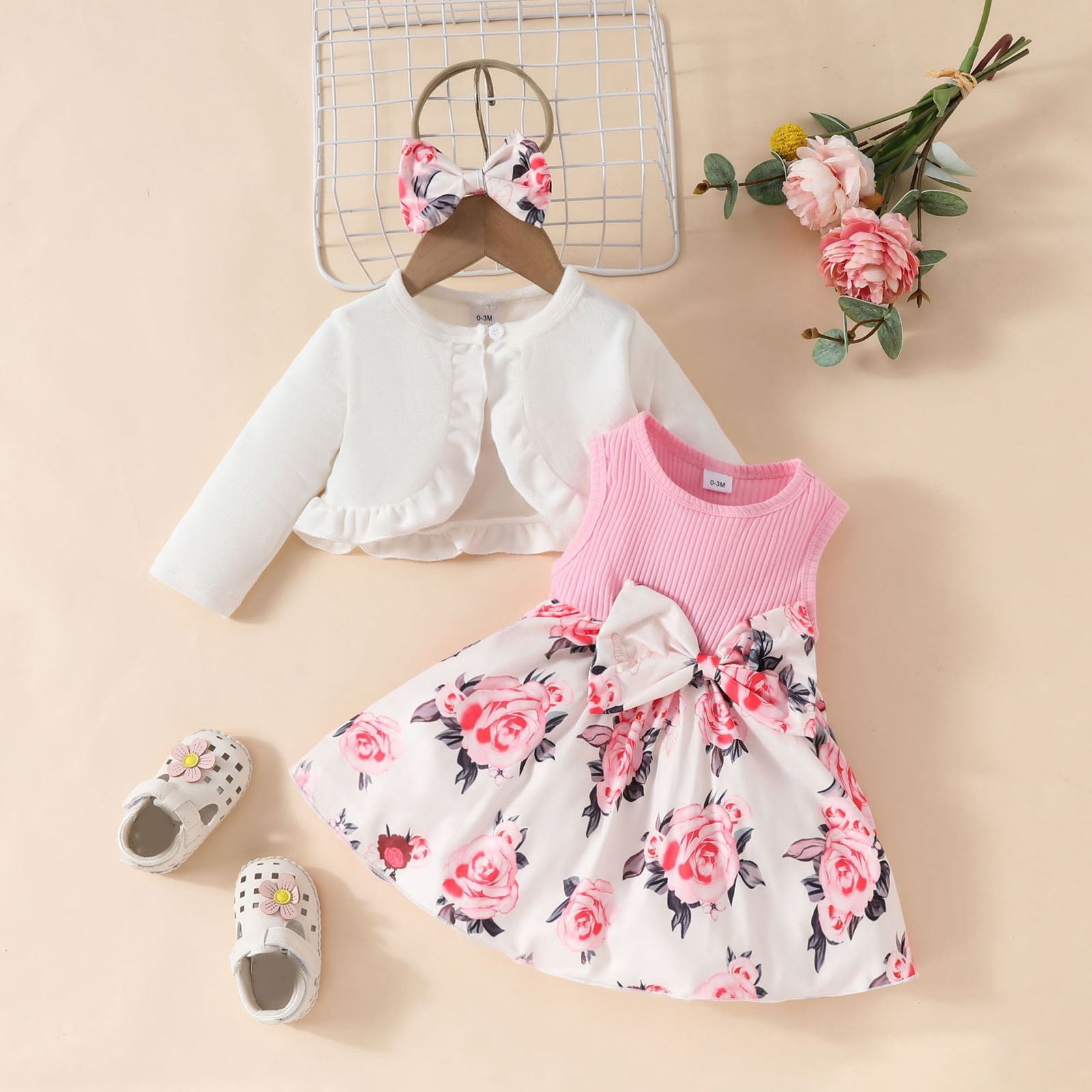 NIEWTR Toddler Baby Girl Clothes Girls Long Sleeve Letter Sweatshirt Sweatshirt Pullover Pants Set Fall Winter Outfit Toddler Girl Gift Set 0 6 12 18 24 Months 2T 3T ,3-6 Months
