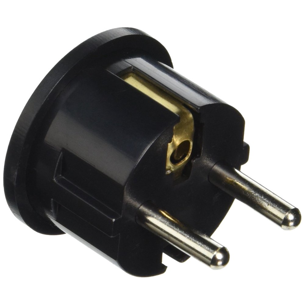 CKITZE BA4 Grounded European German Schuko Plug Adapter Adaptor