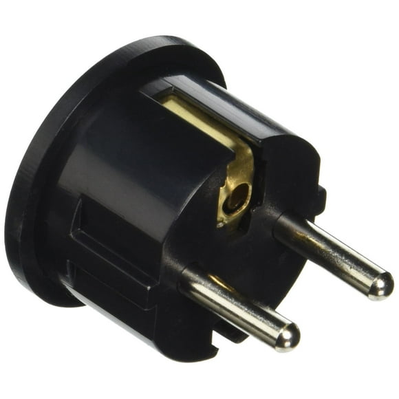 CKITZE BA-4 Grounded European German Schuko Plug Adapter Adaptor - American USA to German, France, Russia & more - Excellent Quality - 2 Pack