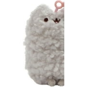 GUND Pusheens Little Sister Stormy Plush Stuffed Cat Backpack Clip, Gray, 5