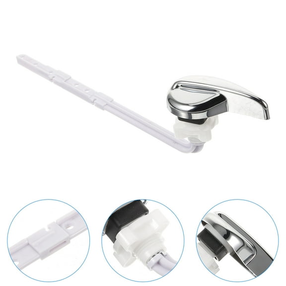 BESTYASH White ABS Toilet Flush Handle Lever for Homeowners, 1 Piece Replacement Control