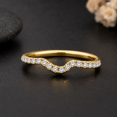 thumbnail image 4 of MauliJewels 0.12 Carat Natural Diamond Wedding Band Ring for Women | Prong Setting | 14K Rose, White & Yellow Gold | Classic Bridal Band, 4 of 8