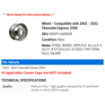 thumbnail image 2 of Wheel - Compatible with 2003 - 2022 Chevy Express 2500 2004 2005 2006 2007 2008 2009 2010 2011 2012 2013 2014 2015 2016 2017 2018 2019 2020 2021, 2 of 2