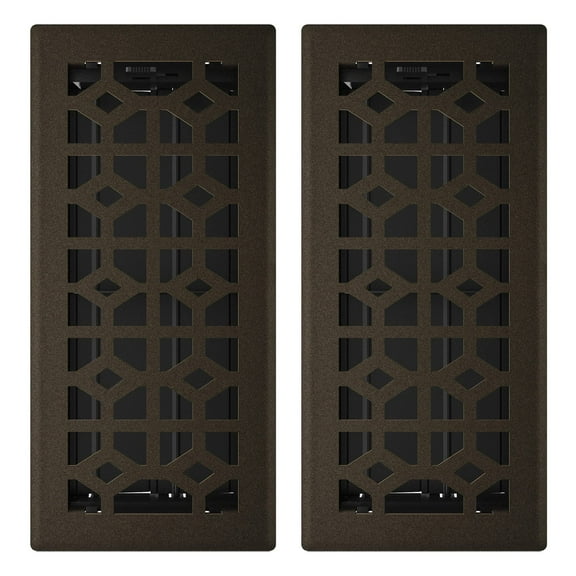 Imperial RG3392 4 x 10-Inch Templar Decorative Floor Register, Bronze Age, 2 Pack