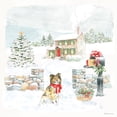 thumbnail image 2 of Grove, Beth 12x12 Black Ornate Wood Framed with Double Matting Museum Art Print Titled - Home For The Holidays II, 2 of 4